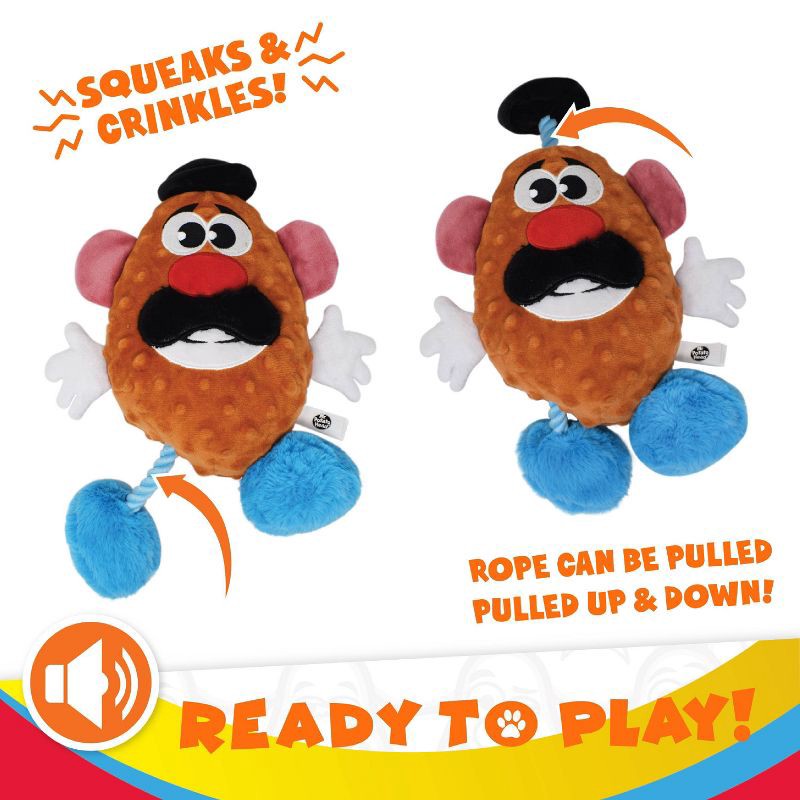 slide 5 of 6, Hasbro Mr. Potato Head with Rope Dog Toy - Brown, 1 ct