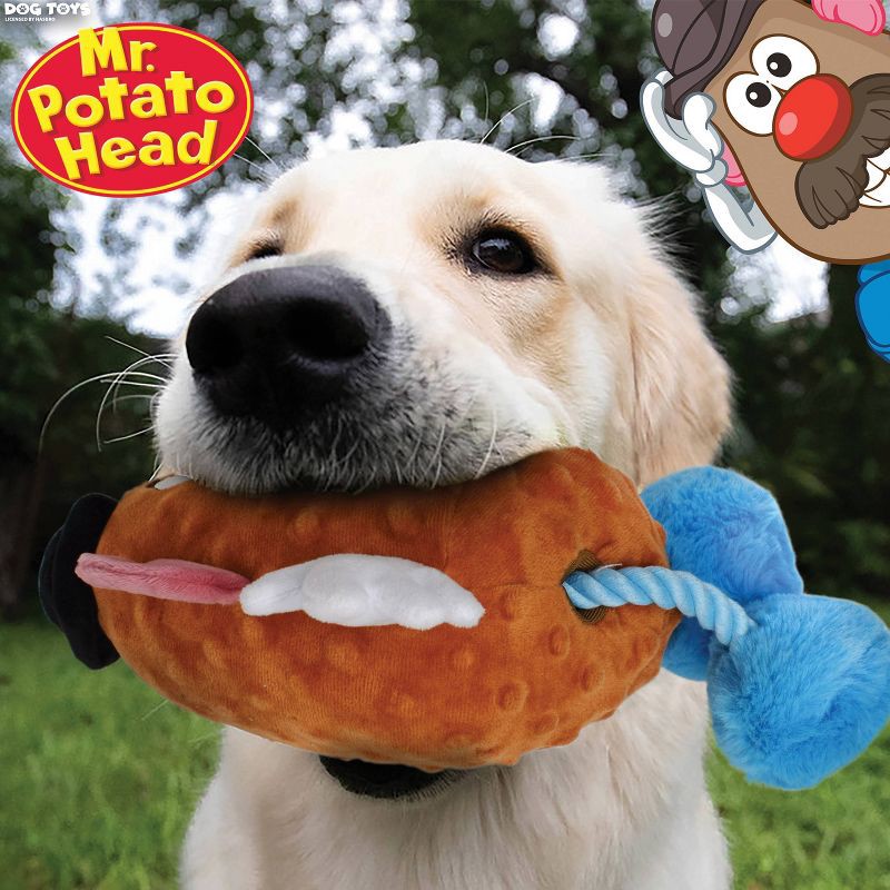 slide 6 of 6, Hasbro Mr. Potato Head with Rope Dog Toy - Brown, 1 ct