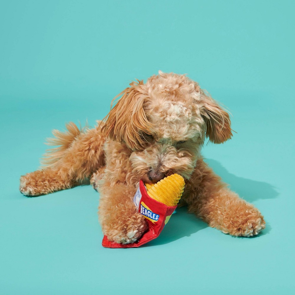 BARK Barkbox Junk Food Dogs Dog Toy BEAGLE SNACKS (Bugles Chips) Plush for  sale online