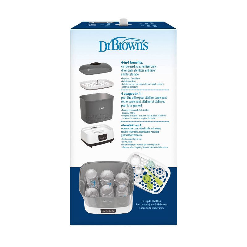 slide 9 of 21, Dr. Brown's All-in-One Sterilizer & Dryer for Baby Bottles and Newborn Essentials, 1 ct