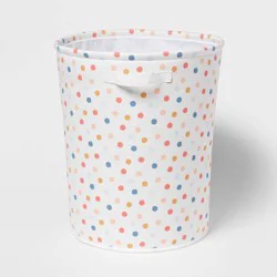 Extra Large Polka Dot Kids&#x27; Fabric Bin - Pillowfort™