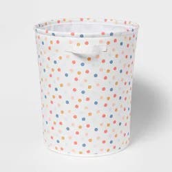 Extra Large Polka Dot Kids' Fabric Bin - Pillowfort™
