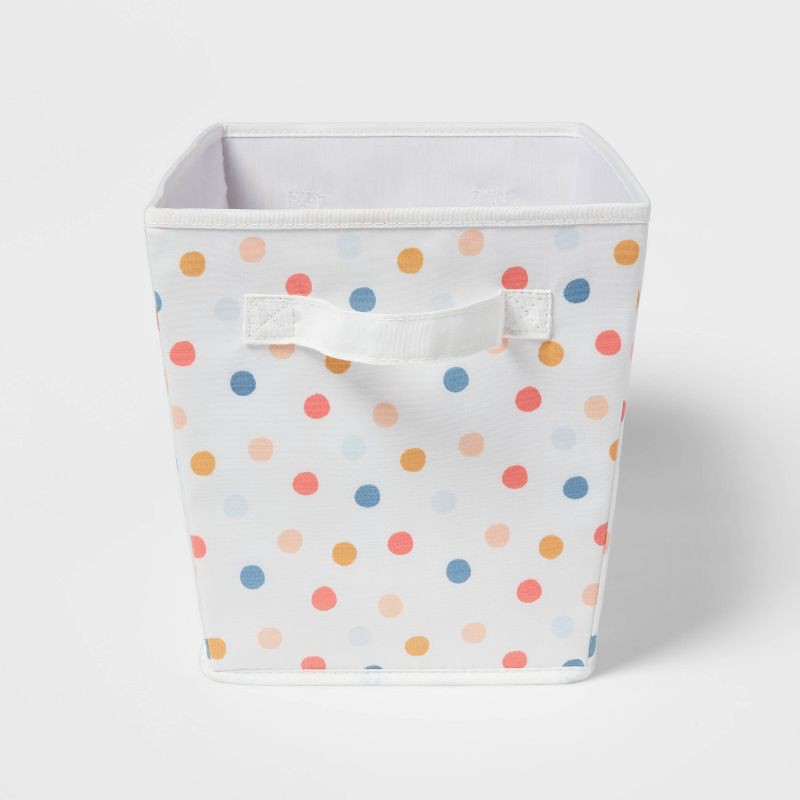 slide 1 of 3, Large Polka Dot Kids' Fabric Bin - Pillowfort™, 1 ct