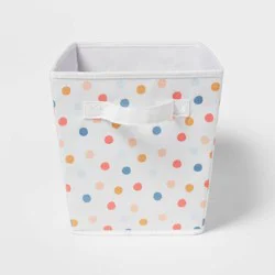 Large Polka Dot Kids' Fabric Bin - Pillowfort™