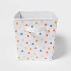 Large Polka Dot Kids' Fabric Bin - Pillowfort™