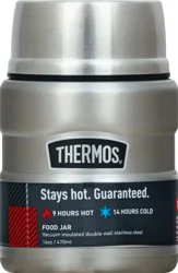 Thermos Matte Stainless Steel Food Jar With Folding Spoon 16 oz