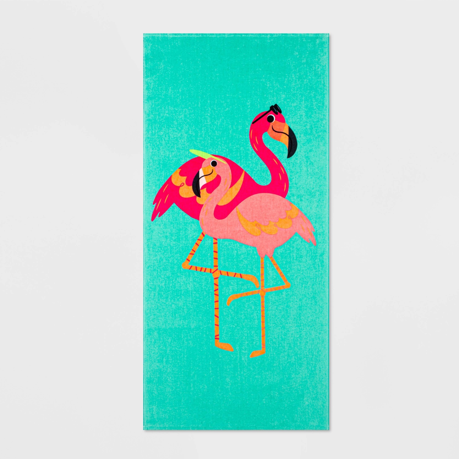 slide 1 of 3, Flamingo Travel Size Beach Towel - Sun Squad, 1 ct