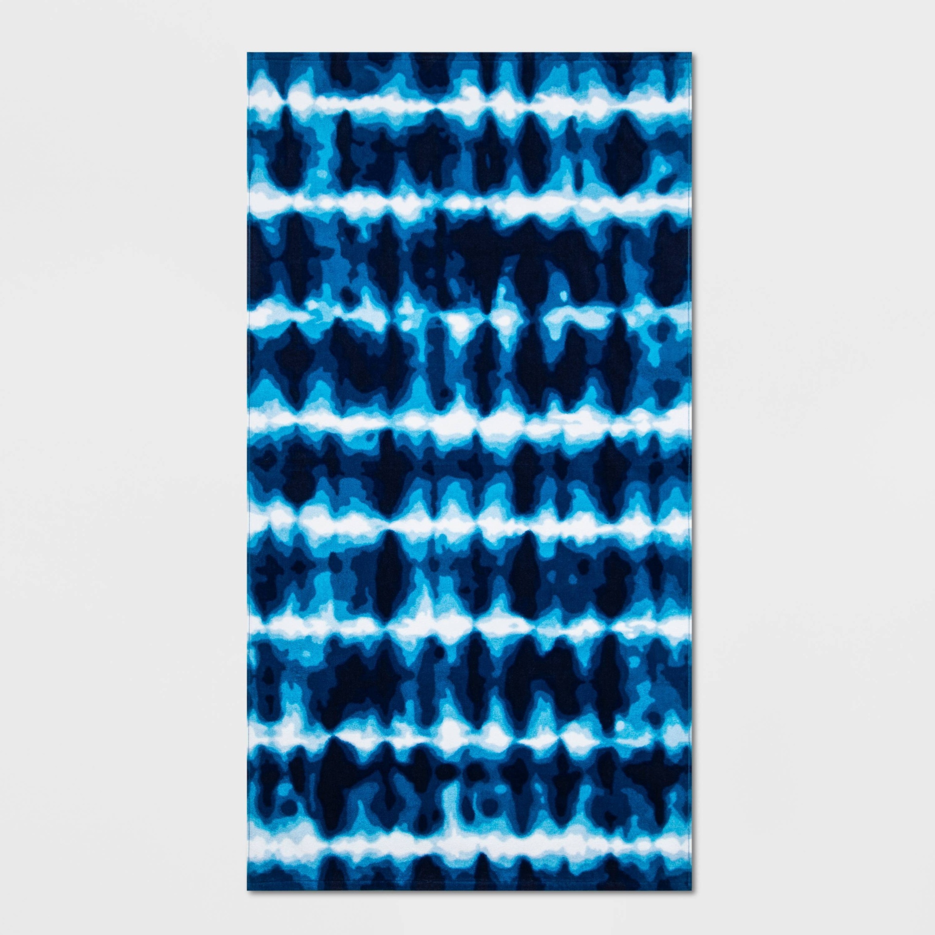 slide 1 of 3, Tie-Dye Beach Towel Navy Blue - Sun Squad, 1 ct