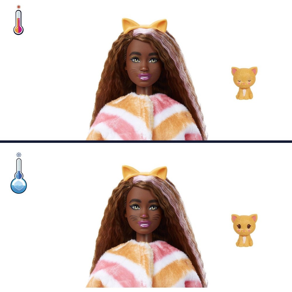 slide 4 of 6, Barbie Cutie Reveal Kitty Plush Costume Doll, 1 ct
