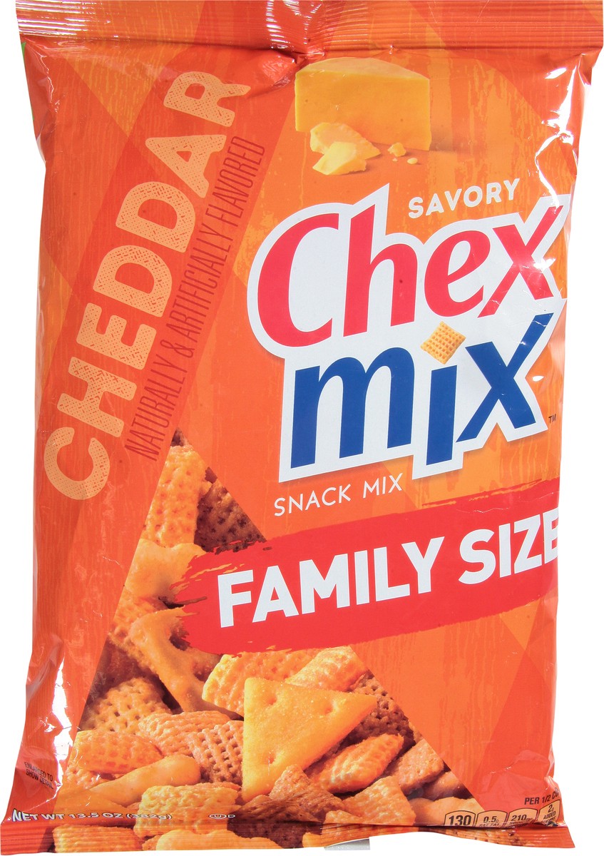 slide 3 of 12, Chex Mix Cheddar Snack Mix, Savory Snack Bag, Family Size, 13.5 oz, 13.5 oz