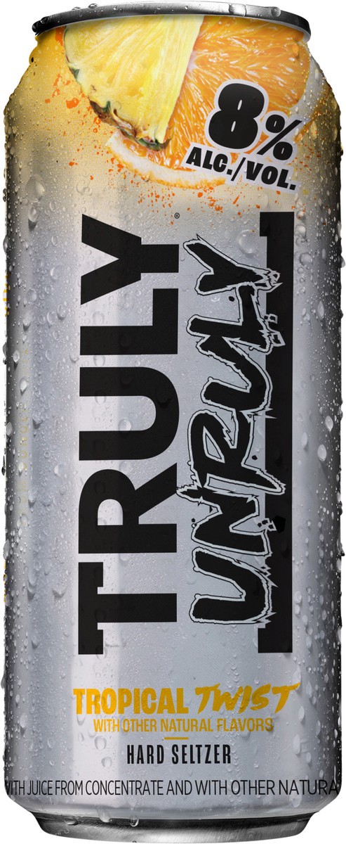 slide 6 of 10, TRULY Unruly Hard Seltzer Tropical Twist 8% ABV (16 fl. oz. Can), 16 oz