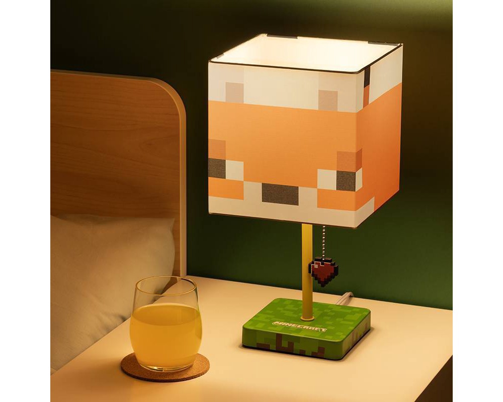 slide 5 of 5, Minecraft Fox Table Lamp, 1 ct