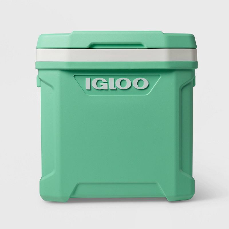 slide 2 of 15, Igloo Latitude 60qt Rolling Cooler - Mint: Hard-Sided with Cup Holder & Drain Plug, 60 qt