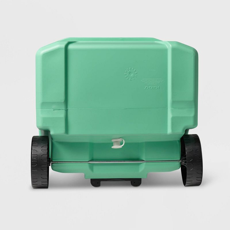 slide 13 of 15, Igloo Latitude 60qt Rolling Cooler - Mint: Hard-Sided with Cup Holder & Drain Plug, 60 qt