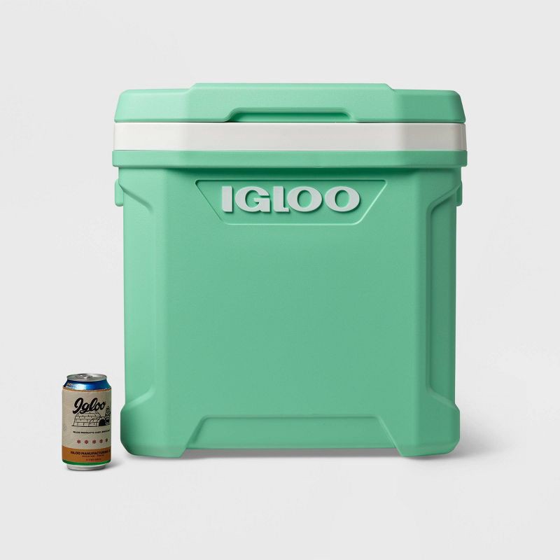 slide 14 of 15, Igloo Latitude 60qt Rolling Cooler - Mint: Hard-Sided with Cup Holder & Drain Plug, 60 qt