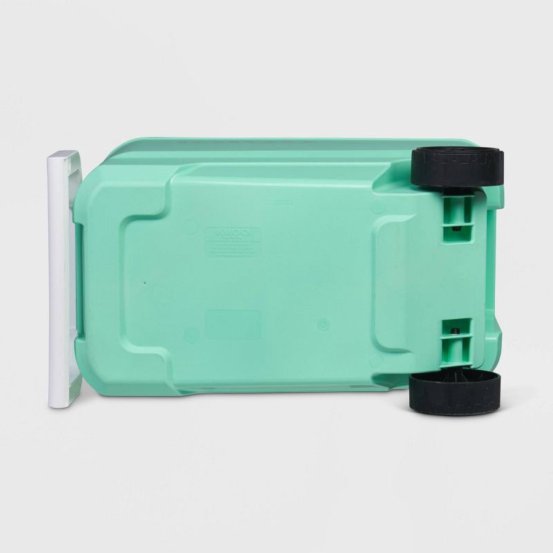 slide 11 of 12, Igloo Wheelie Cool 38qt Rolling Cooler - Mint: 53 Can Capacity, Hard-Sided Design, 38 qt, 53 can