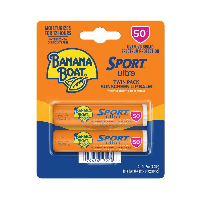 slide 1 of 7, Banana Boat Ultra Sport Lip Balm - SPF 50 - 0.15oz/2ct, 50 x 0.15 oz, 2 ct