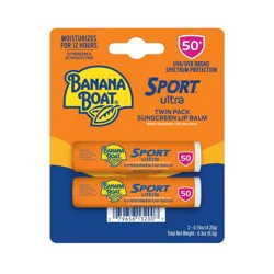 Banana Boat Ultra Sport Lip Balm - SPF 50 - 0.15oz/2ct