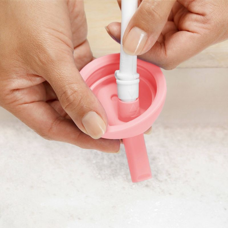 slide 3 of 5, Munchkin Simple Clean Straw Cup - 10oz - Pink, 10 oz