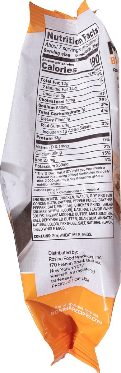 slide 11 of 13, Rosina Buffalo Style Chicken Meatballs 44 ea, 44 ct