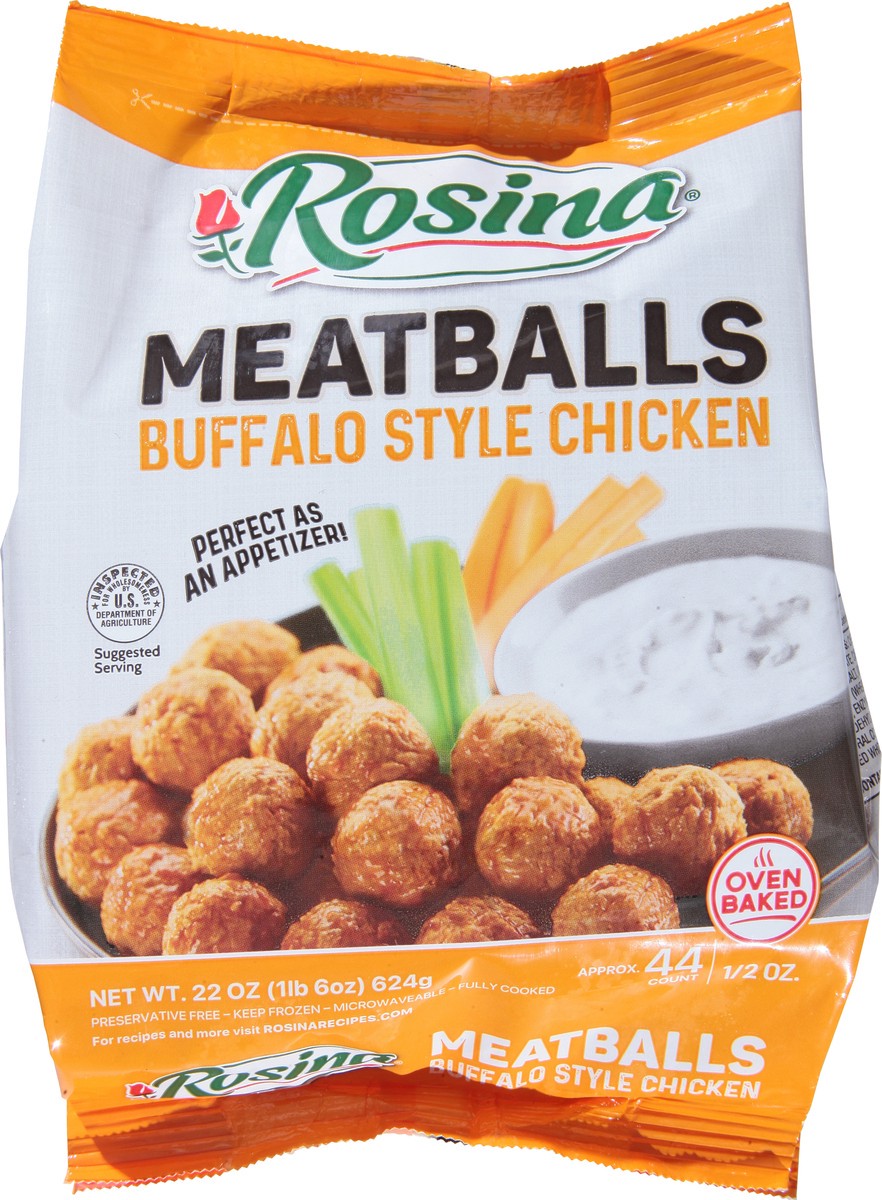 slide 9 of 13, Rosina Buffalo Style Chicken Meatballs 44 ea, 44 ct