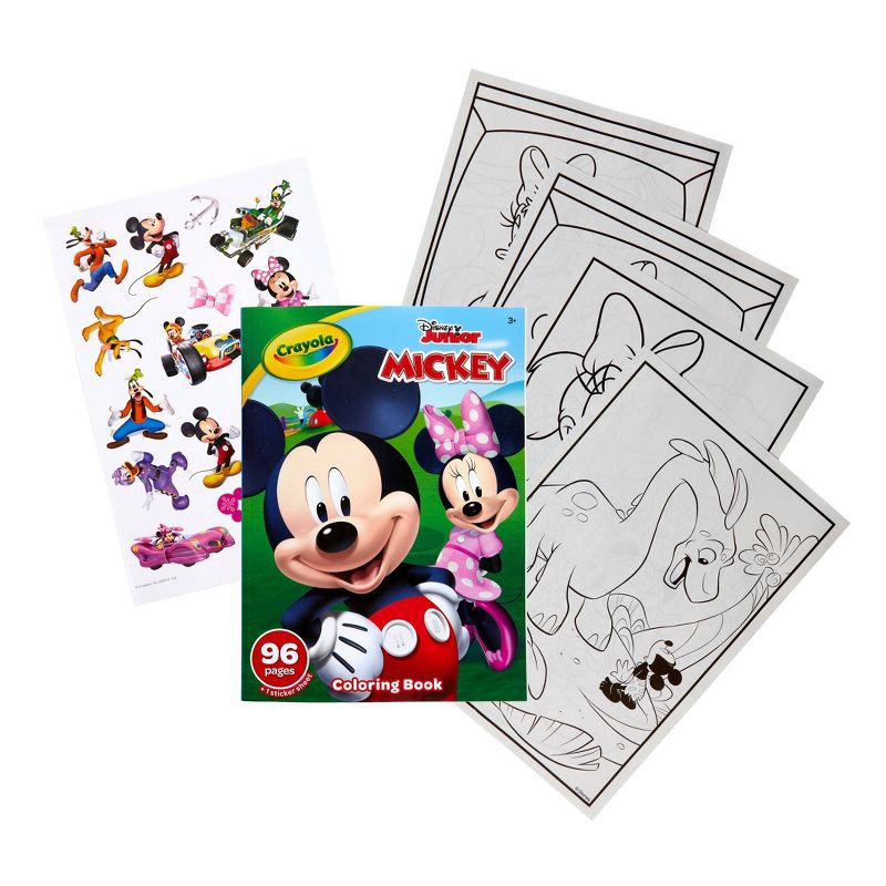 slide 3 of 6, Crayola 96pg Coloring Book - Mickey & Minnie Mouse, 1 ct