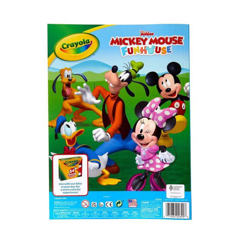 slide 6 of 6, Crayola 96pg Coloring Book - Mickey & Minnie Mouse, 1 ct