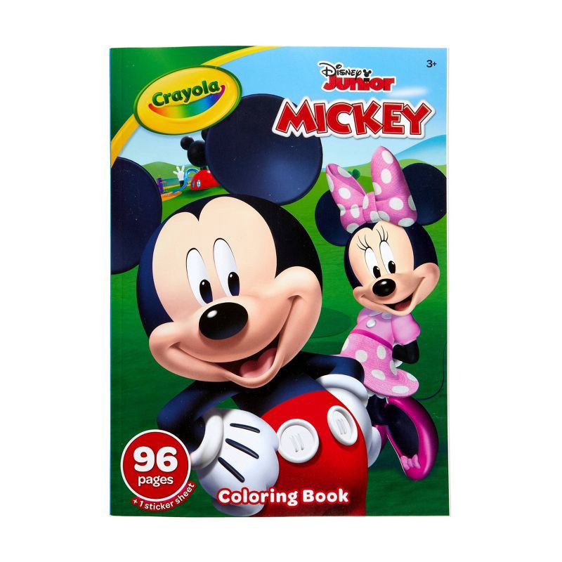 slide 1 of 6, Crayola 96pg Coloring Book - Mickey & Minnie Mouse, 1 ct