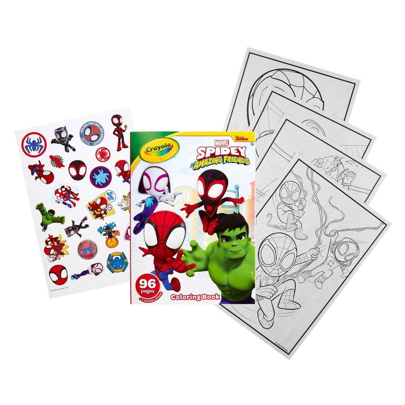 Spidey & His Amazing Friends Coloring Book With Crayons : Target