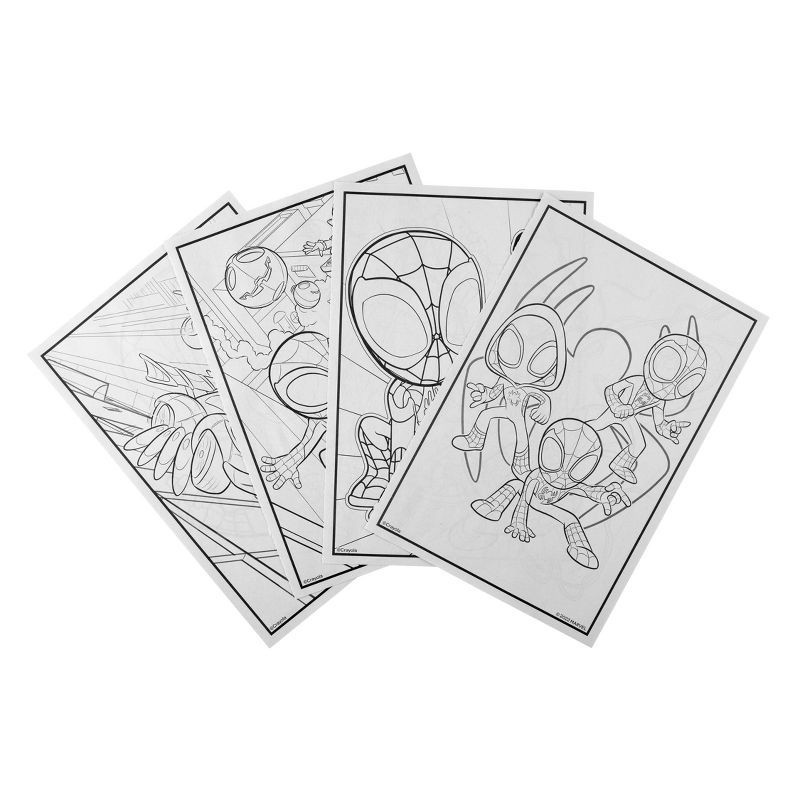slide 4 of 6, Crayola 96pg Coloring Book - Spidey and His Amazing Friends: Creative Kids Activity, Ages 3+, Spider-Man Pages, 1 ct