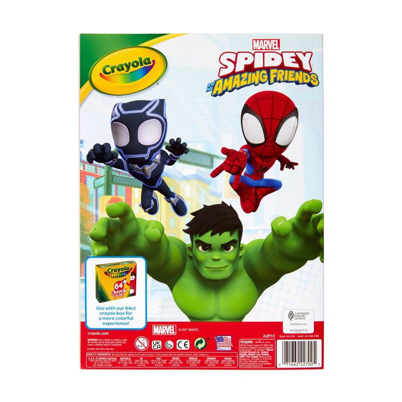 Marvel Spidey & His Amazing Friends Coloring Book with Crayons
