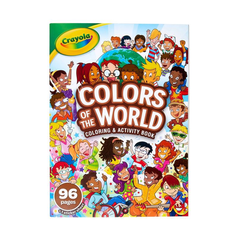 slide 1 of 5, Crayola 96pg Colors of the World Coloring Book, 1 ct