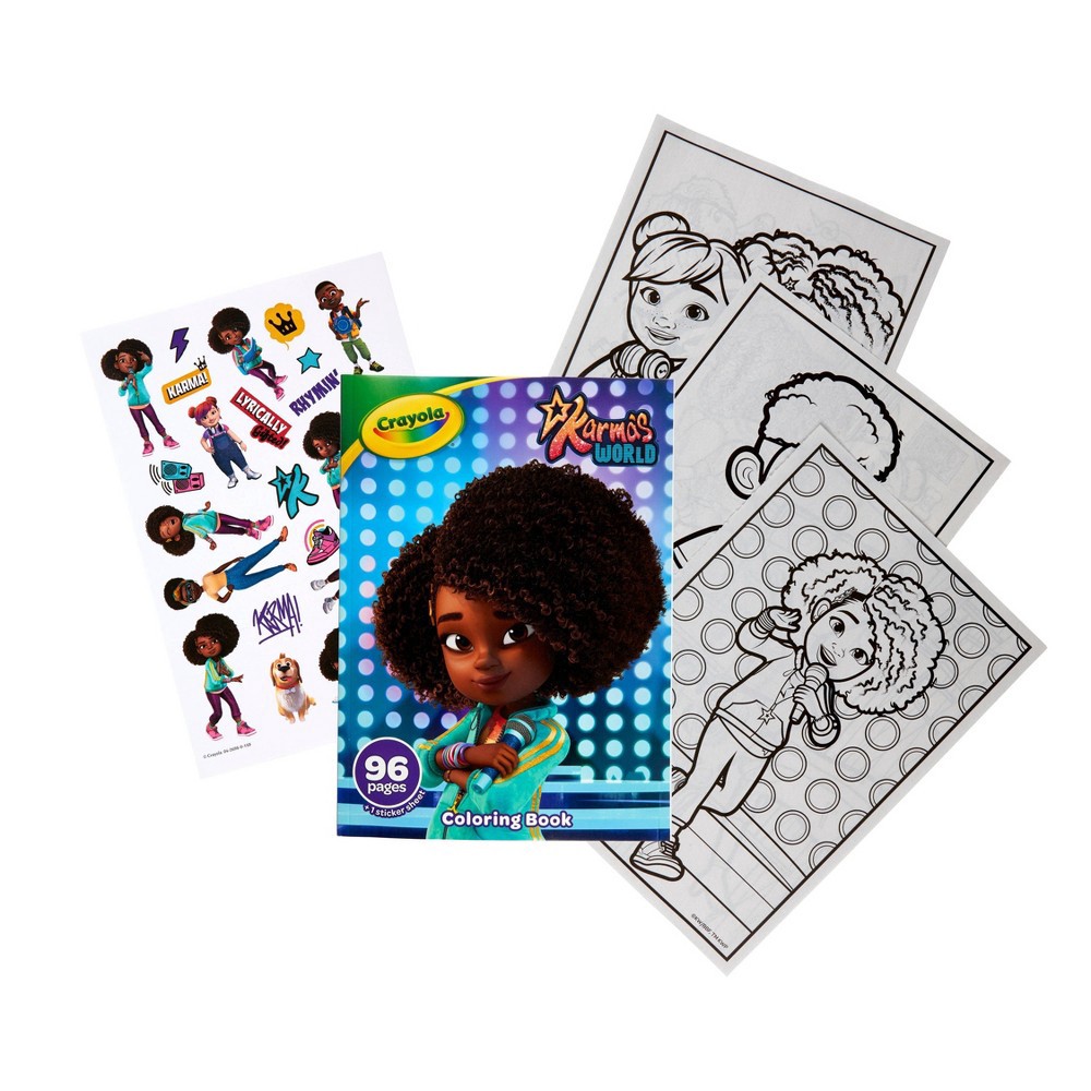 slide 4 of 6, Crayola 96pg Coloring Book - Karmas World, 1 ct