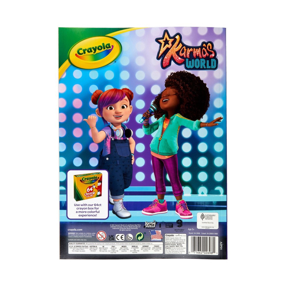 slide 2 of 6, Crayola 96pg Coloring Book - Karmas World, 1 ct
