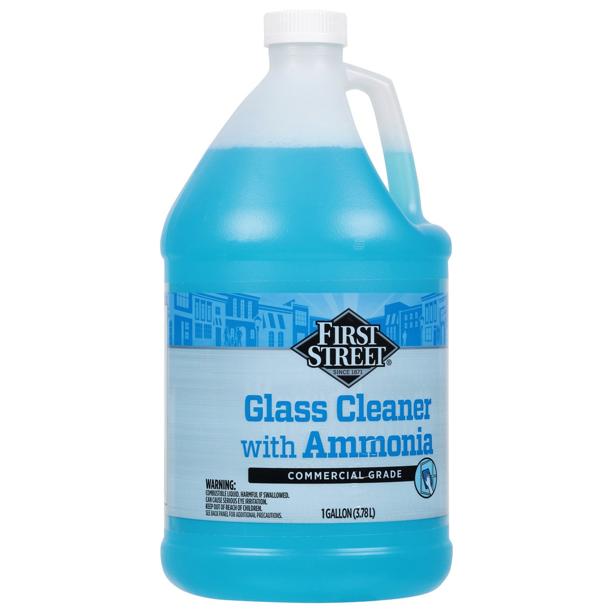 slide 3 of 12, Cb02 First Street Glass Cleaner With Ammonia, 1 gal