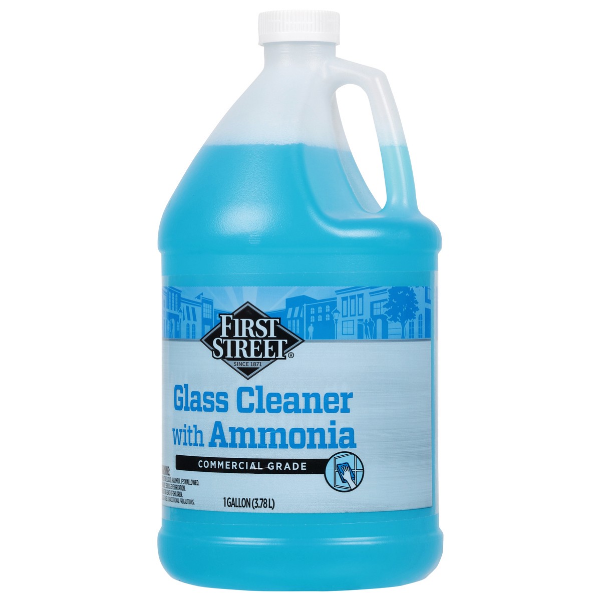 slide 9 of 12, Cb02 First Street Glass Cleaner With Ammonia, 1 gal