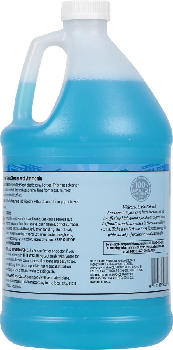 slide 5 of 12, Cb02 First Street Glass Cleaner With Ammonia, 1 gal