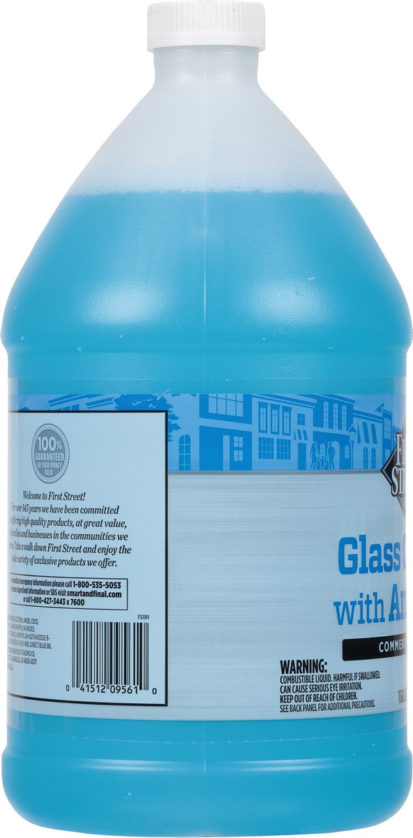 slide 8 of 12, Cb02 First Street Glass Cleaner With Ammonia, 1 gal