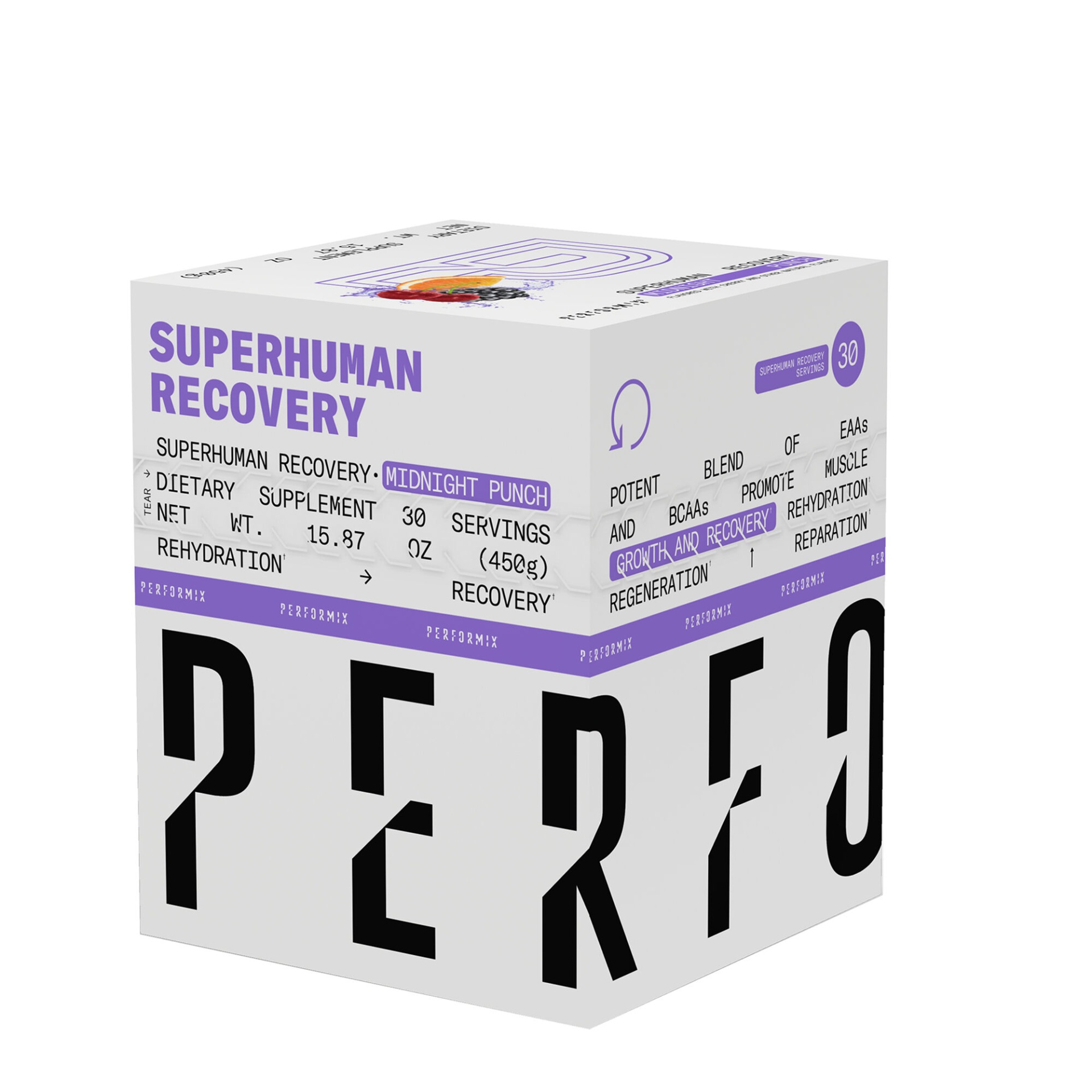 slide 1 of 1, Performix Superhuman Recovery - Midnight Punch, 1 ct