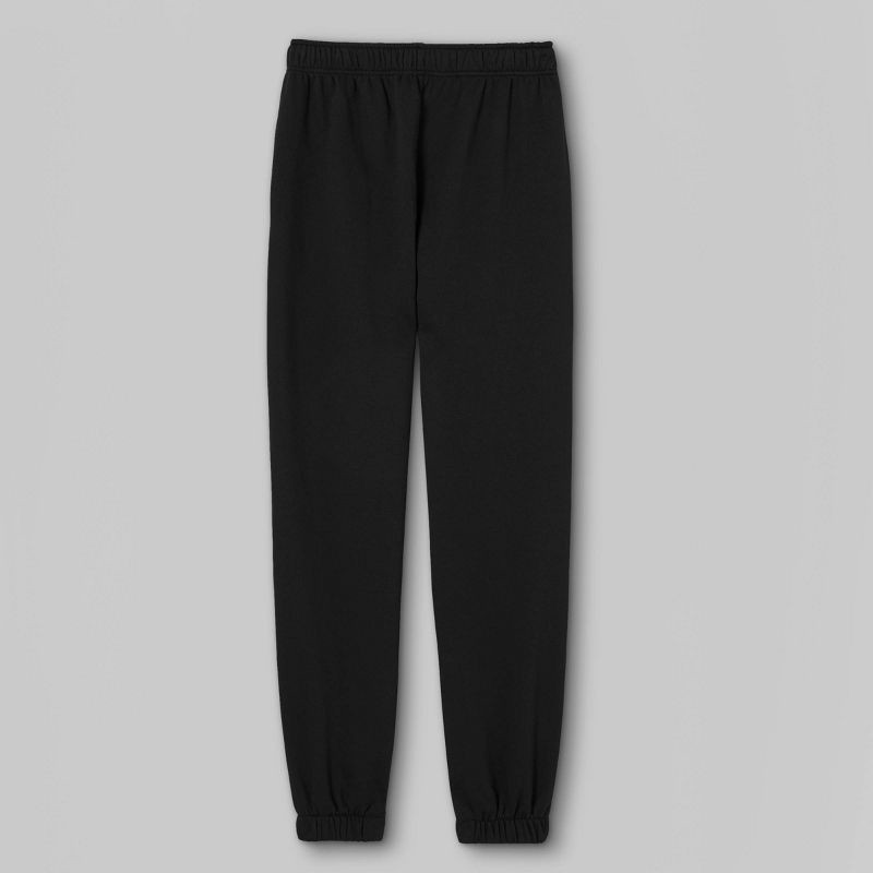 slide 2 of 3, High-Rise Fleece Sweatpants - Wild Fable Black M, 1 ct