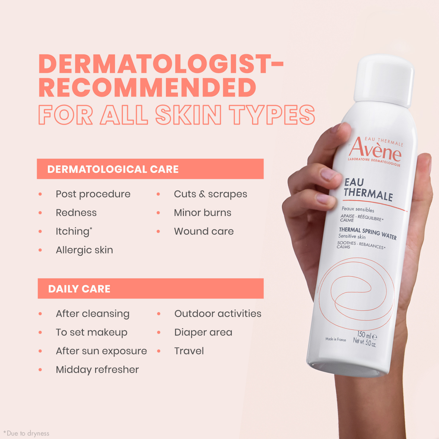 slide 3 of 7, Avène Thermal Spring Water 5.0 fl oz, 5 fl oz