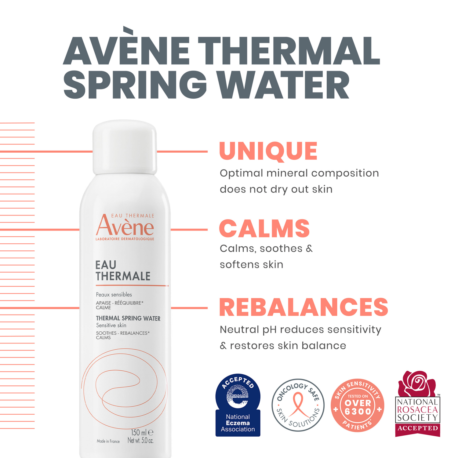 slide 4 of 7, Avène Thermal Spring Water 5.0 fl oz, 5 fl oz