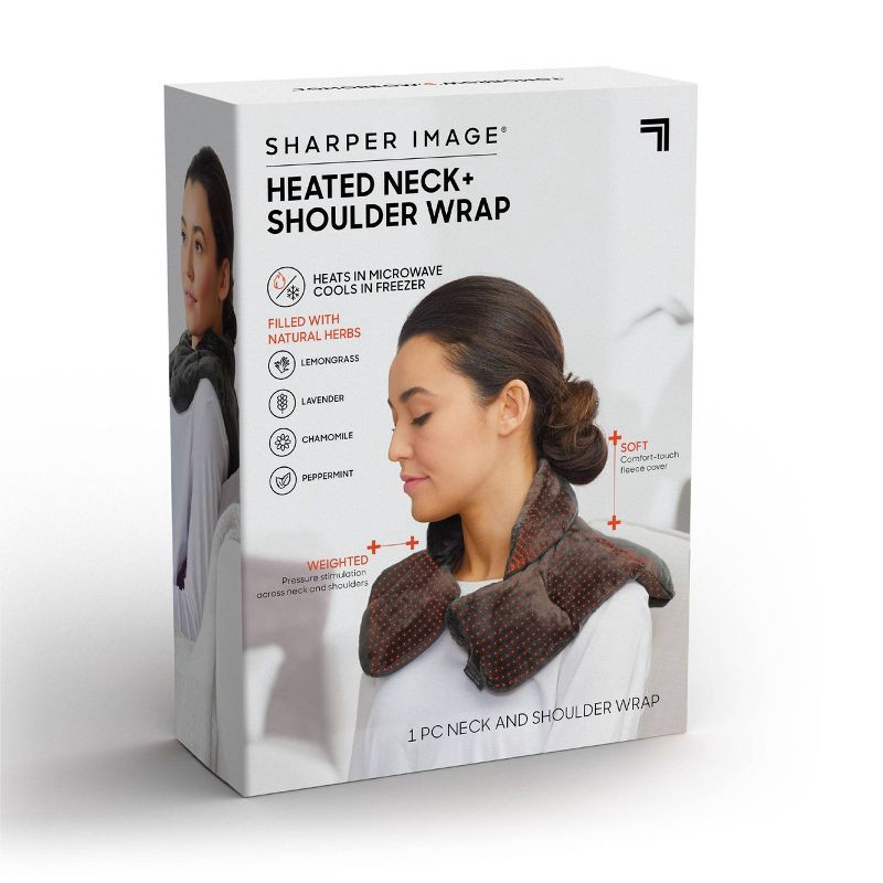 slide 7 of 8, Sharper Image Neck and Shoulder Wrap Pad: Polyester, 1 ct