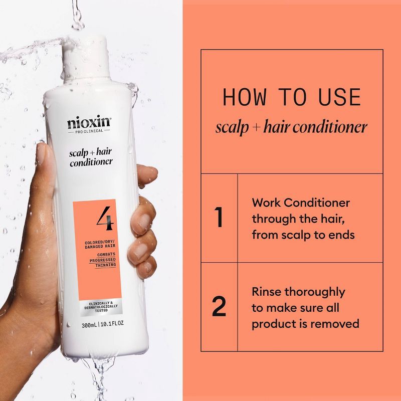 slide 7 of 8, Nioxin System 4 Therapy Conditioner - 10.1 fl oz, 10.1 fl oz