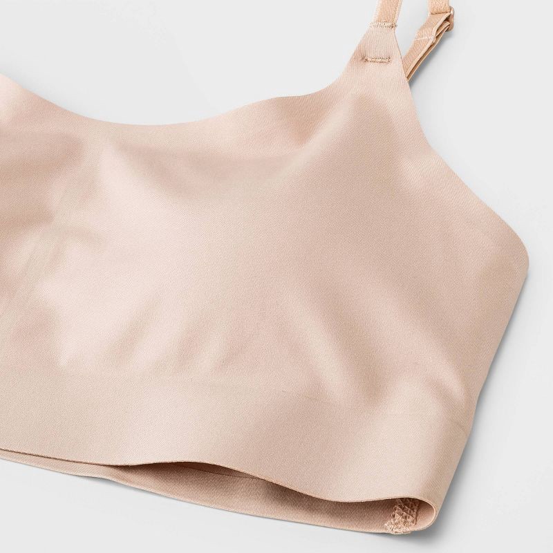 slide 3 of 3, Girls' Microfiber Bonded Bra - art class™ Beige M, 1 ct