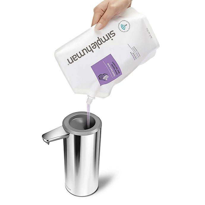 slide 4 of 5, simplehuman Rechargeable Sensor Soap Pump - Polished Nickel, 1 ct