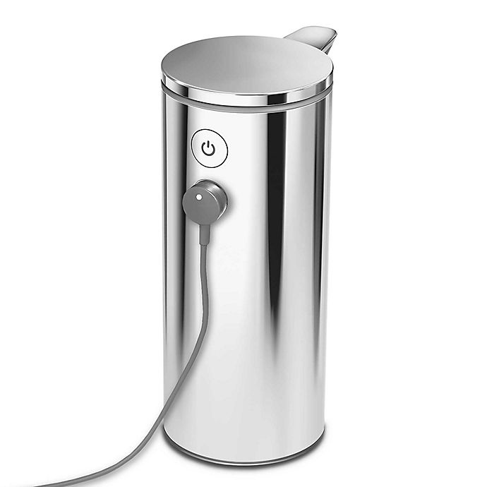 slide 5 of 5, simplehuman Rechargeable Sensor Soap Pump - Polished Nickel, 1 ct