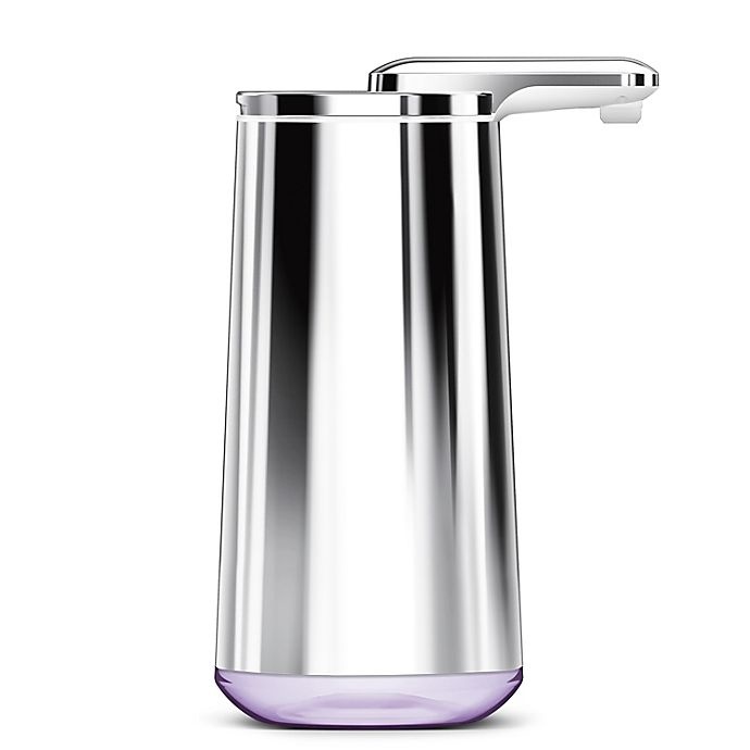 slide 3 of 7, simplehuman Foam Sensor Pump Soap Dispenser - Polished Nickel, 1 ct