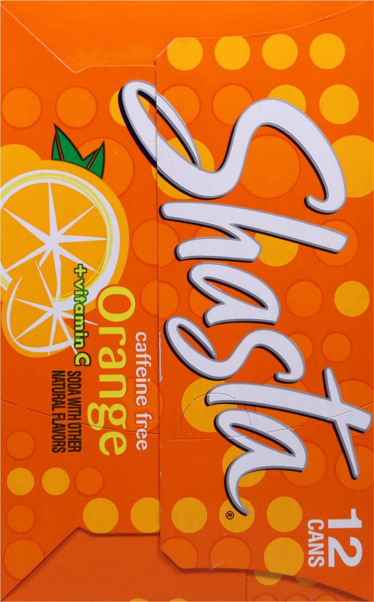 slide 7 of 9, Shasta Caffeine Free + Vitamin C Orange Soda - 12 oz, 12 oz