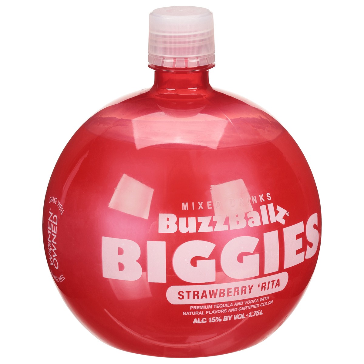 slide 2 of 9, BuzzBallz Strawberry 'Rita Mixed Drinks 1.75 l, 1.75 liter